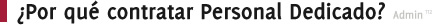 ventajas personal dedicado admin112
